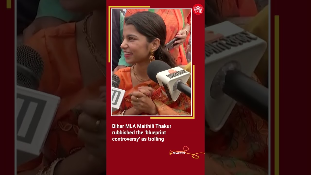 Youngest Bihar MLA Maithili Thakur retorts to 'blueprint' controversy at swearing-in ceremony