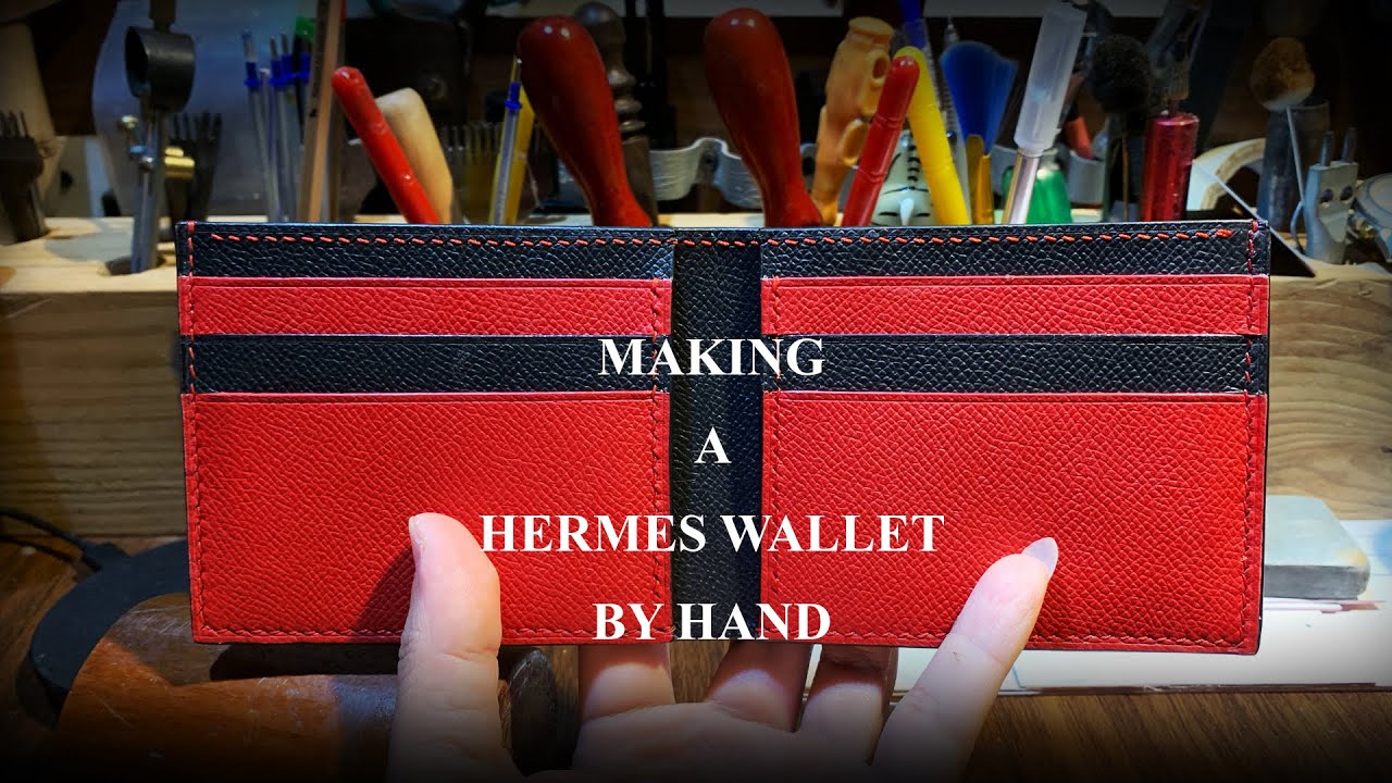Making A Hermes Wallet By Hand - PDF pattern | Tự làm ví da Hermes handmade
