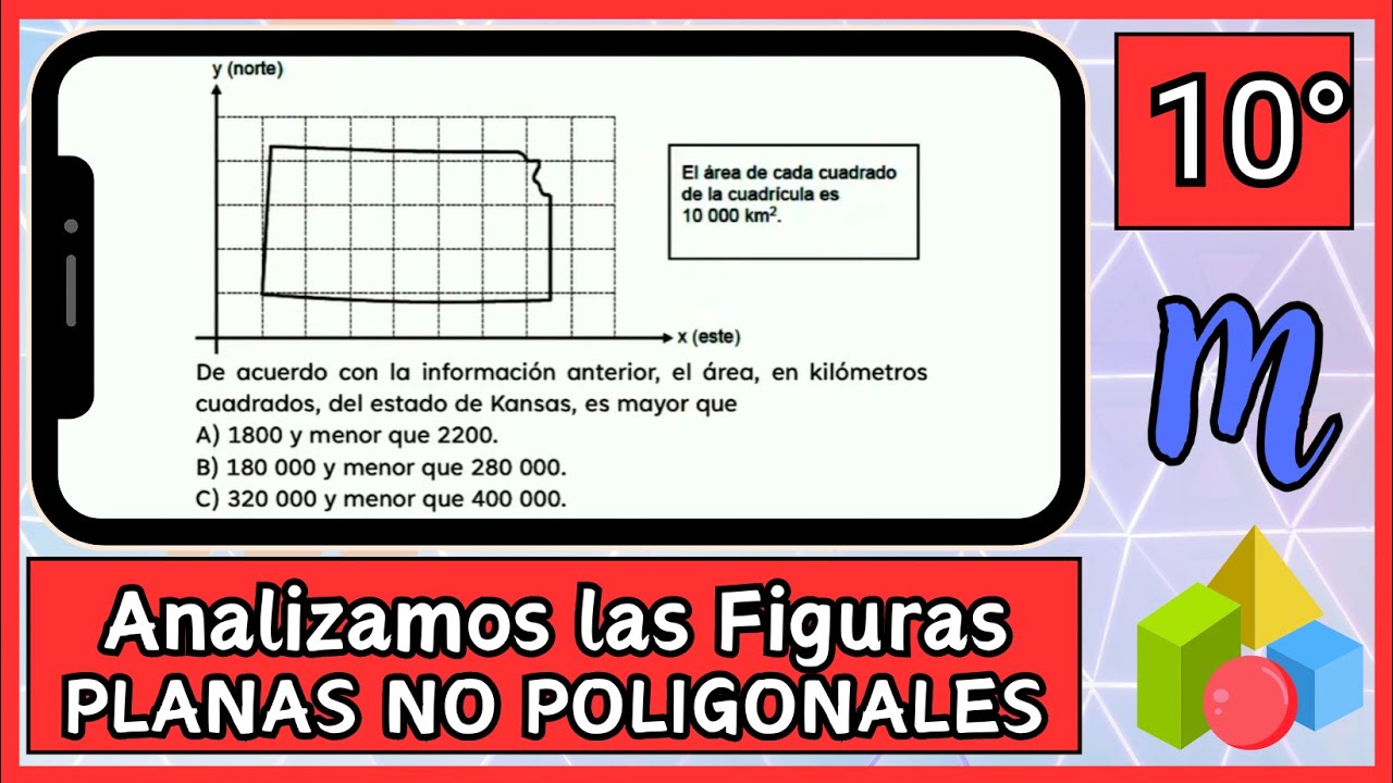 [623] #PNE Figuras Planas NO Poligonales | Seis ejercicios resueltos de área y perímetro #décimo