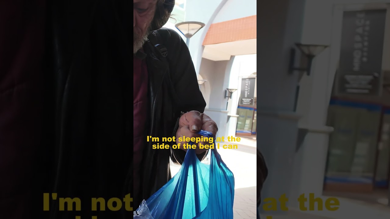 A Homeless Man Begging for Food and Shelter on a Cold Day &ndash; A Heartbreaking Reality