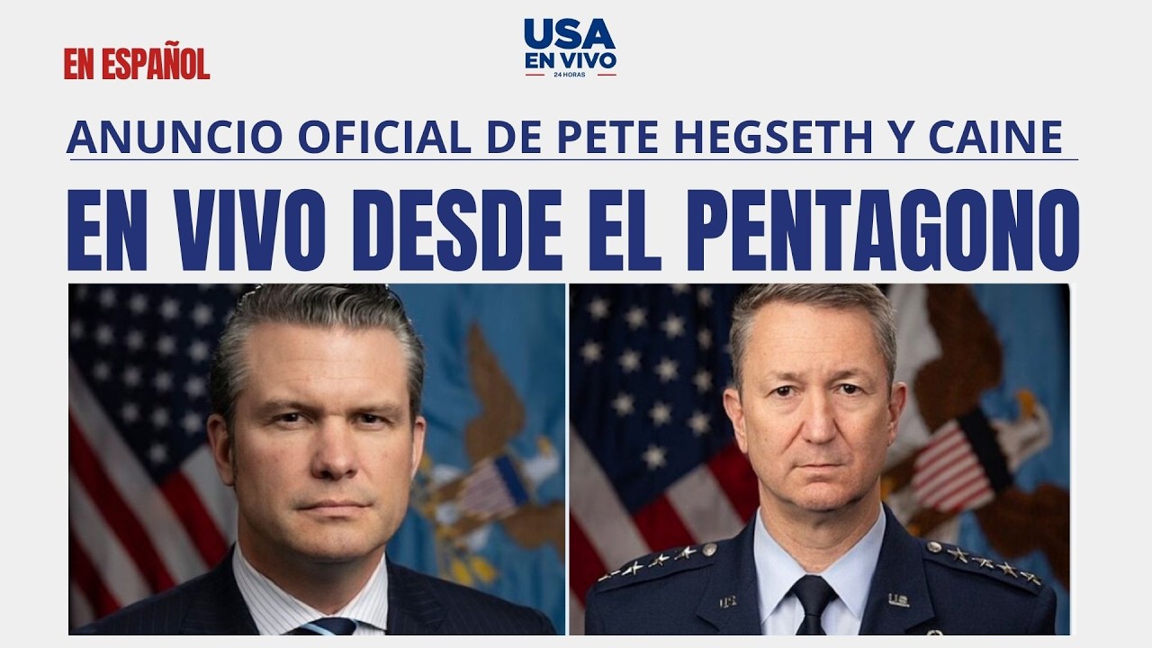 EN VIVO Sec de Guerra, Pete Hegseth, conferencia de prensa en el Pentágono. | USA EN VIVO 🔴