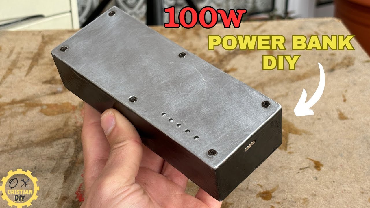 How to make USB type-C Power Bank (100w)-DIY Super Fast Charge Power Bank