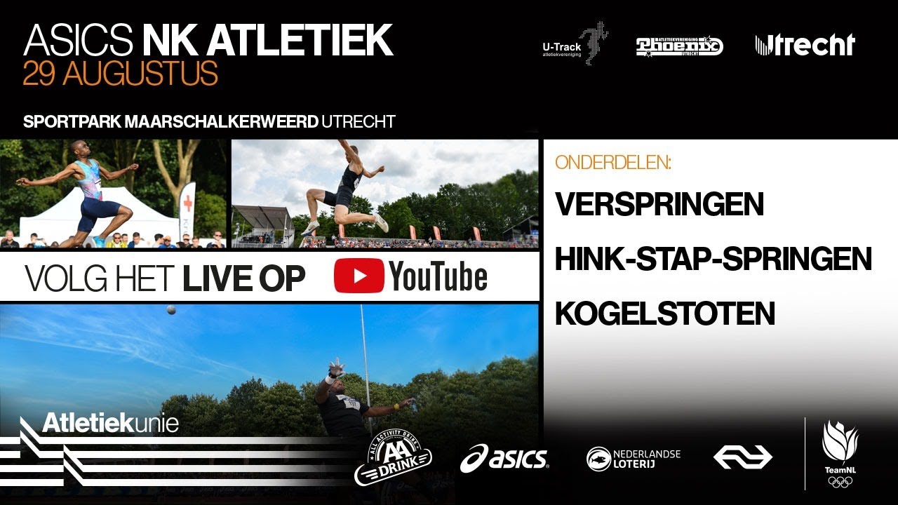 Asics NK Atletiek 2020 - Verspringen/Hinkstapspringen/Kogelstoten - 29 augustus