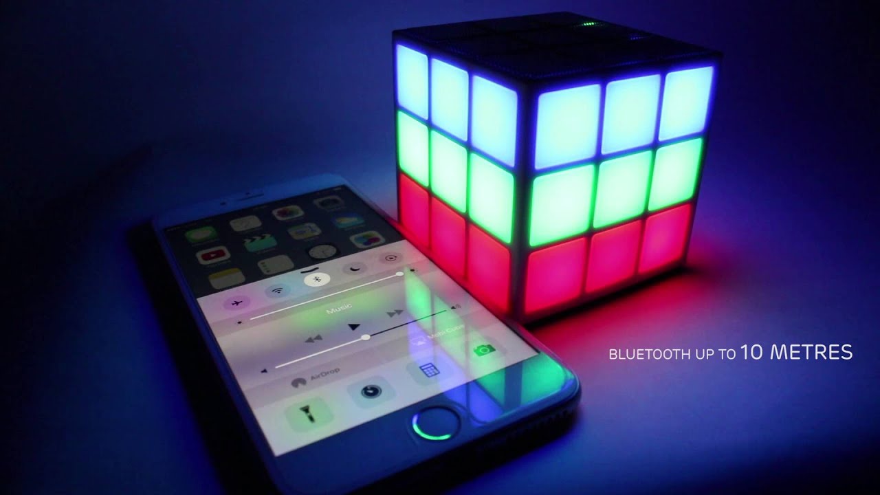 Rubik's Bluetooth LED Speaker from Bounce Audio