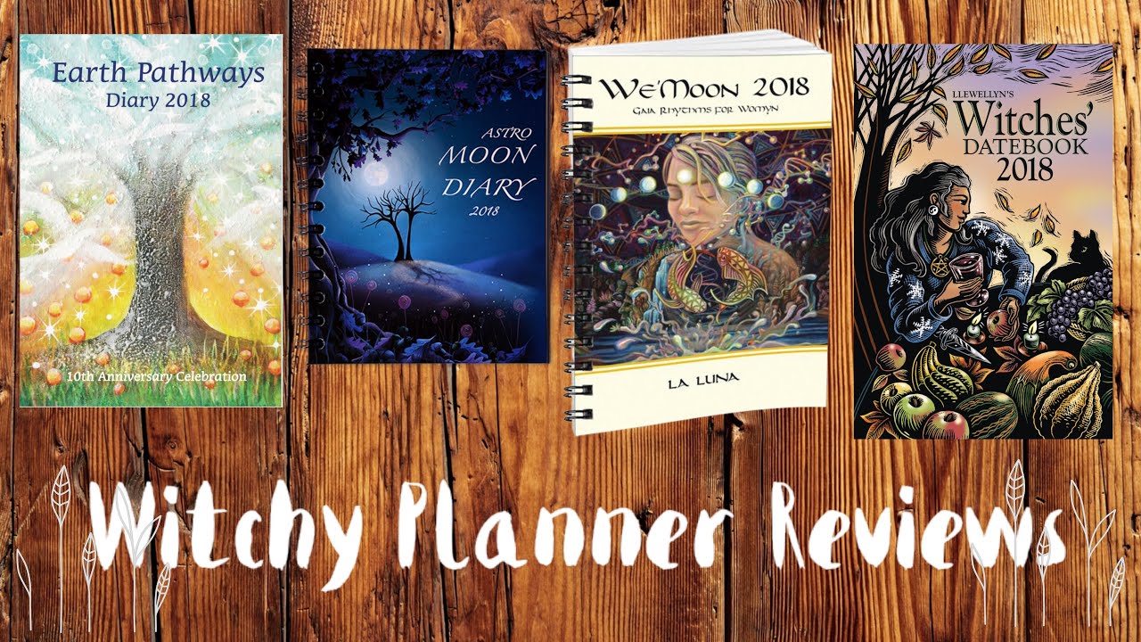 Flip through & Review of 4 Witchy Diaries and Planners | Pros Cons and Recommendations