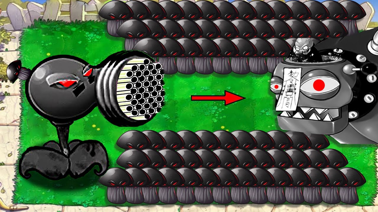 Doom Peashooter Gatling and 999 Doom Shroom vs Dr.Zomboss Gargantuar - Plants vs Zombies Hack