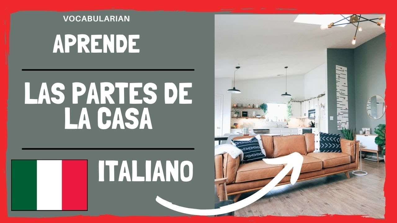 APRENDE las PARTES de la CASA en ITALIANO 🏠  #idiomas #italia  #casa