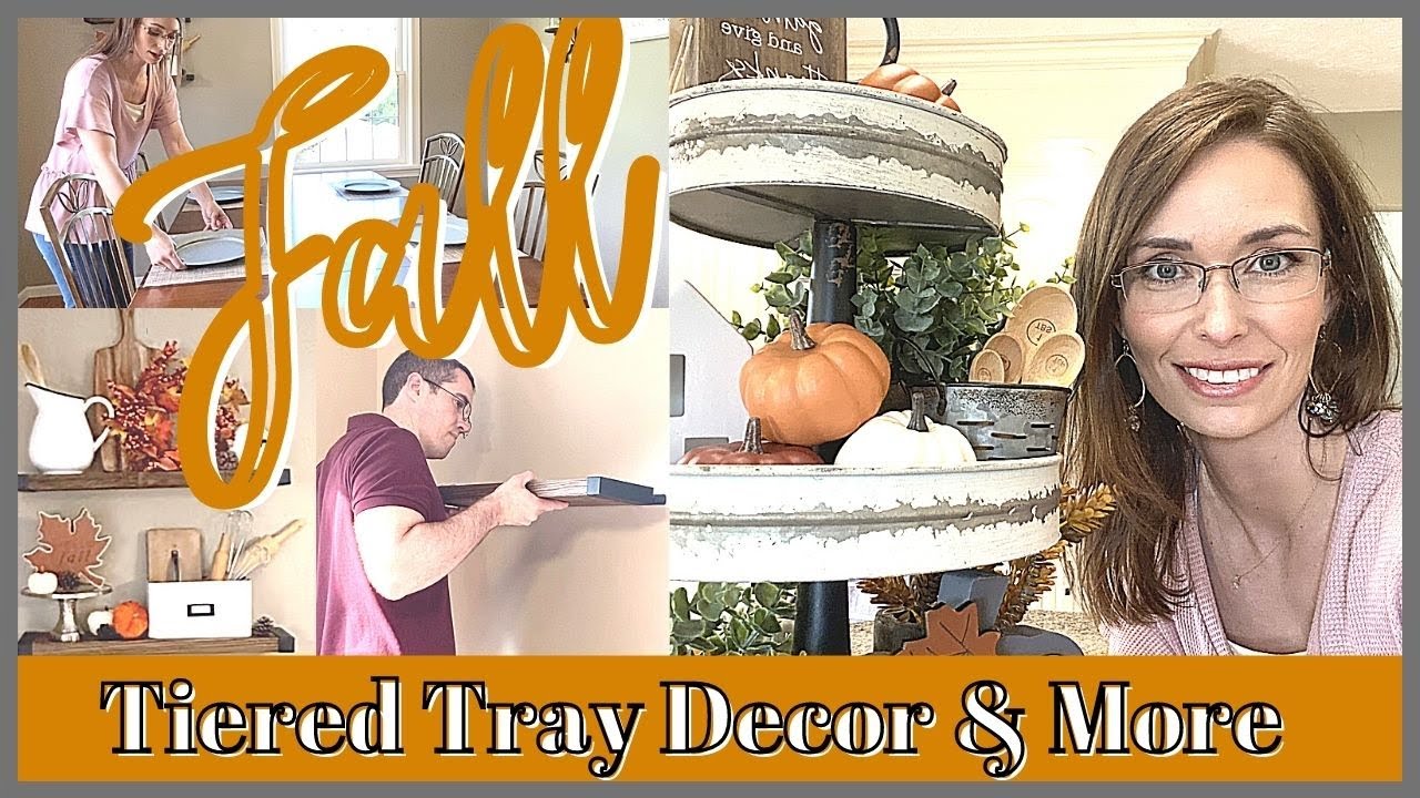 2020 FALL CLEAN & DECORATE/TIERED TRAY IDEAS FOR FALL/MINI KITCHEN PROJECTS