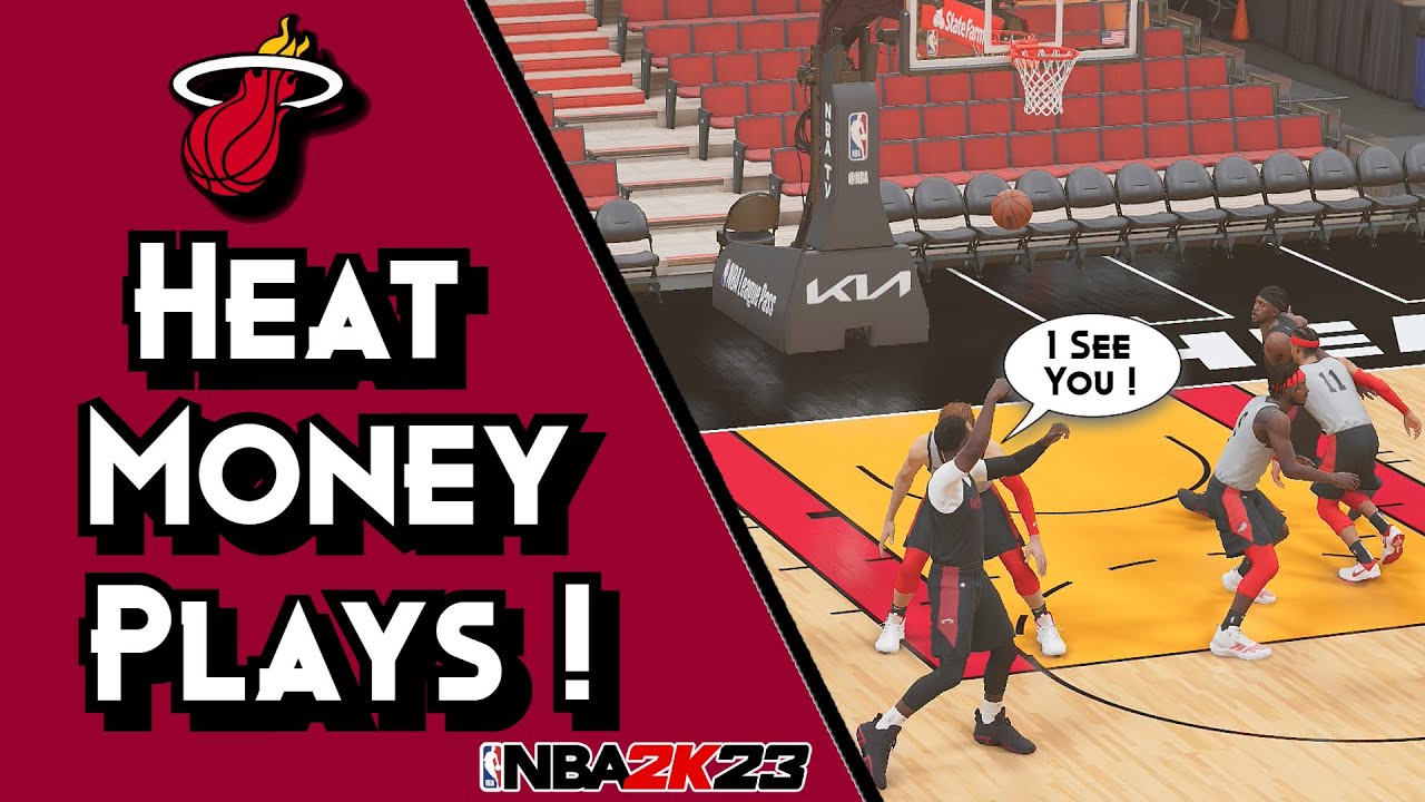 5 Heat Money Plays For Lobs & Open 3's ! | NBA 2K23 Playbook Tutorial