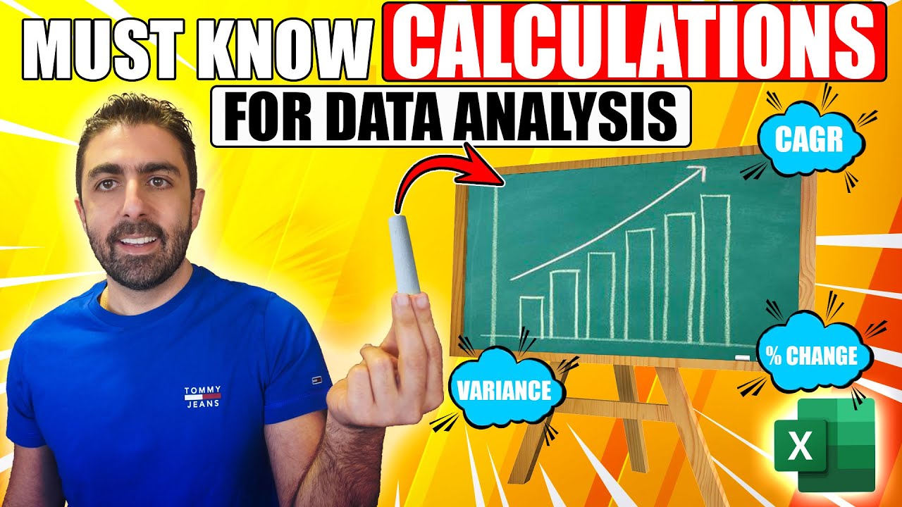 3 основные формулы Excel: CAGR, дисперсия, процентное изменение