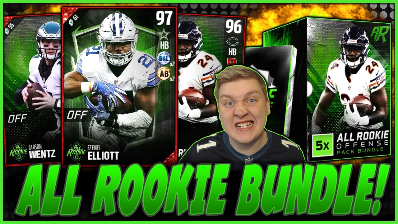 ALL ROOKIE BUNDLE!! | ALL ROOKIE ZEKE, HOWARD, WENTZ, AND MORE! | MUT 17 PACK OPENING