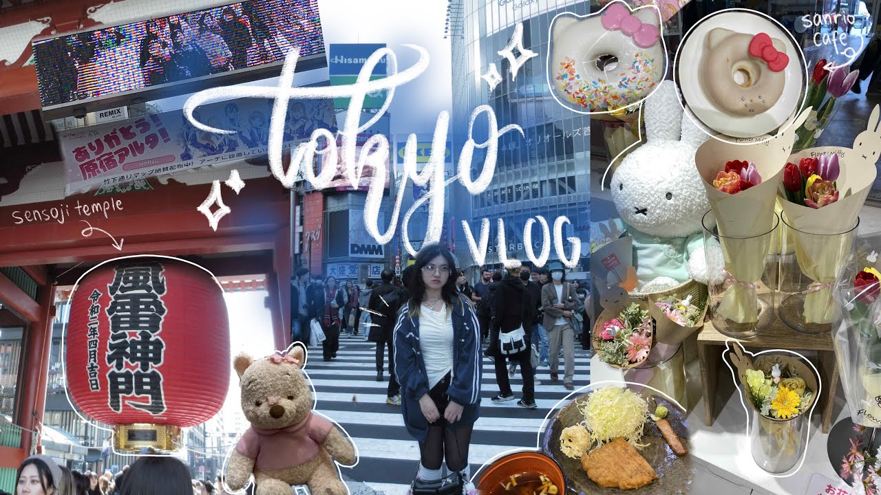 tokyo vlog 🍥 | last days in japan🗼, sensoji temple, harajuku, ikebukuro, sanrio cafe, eats, shopping
