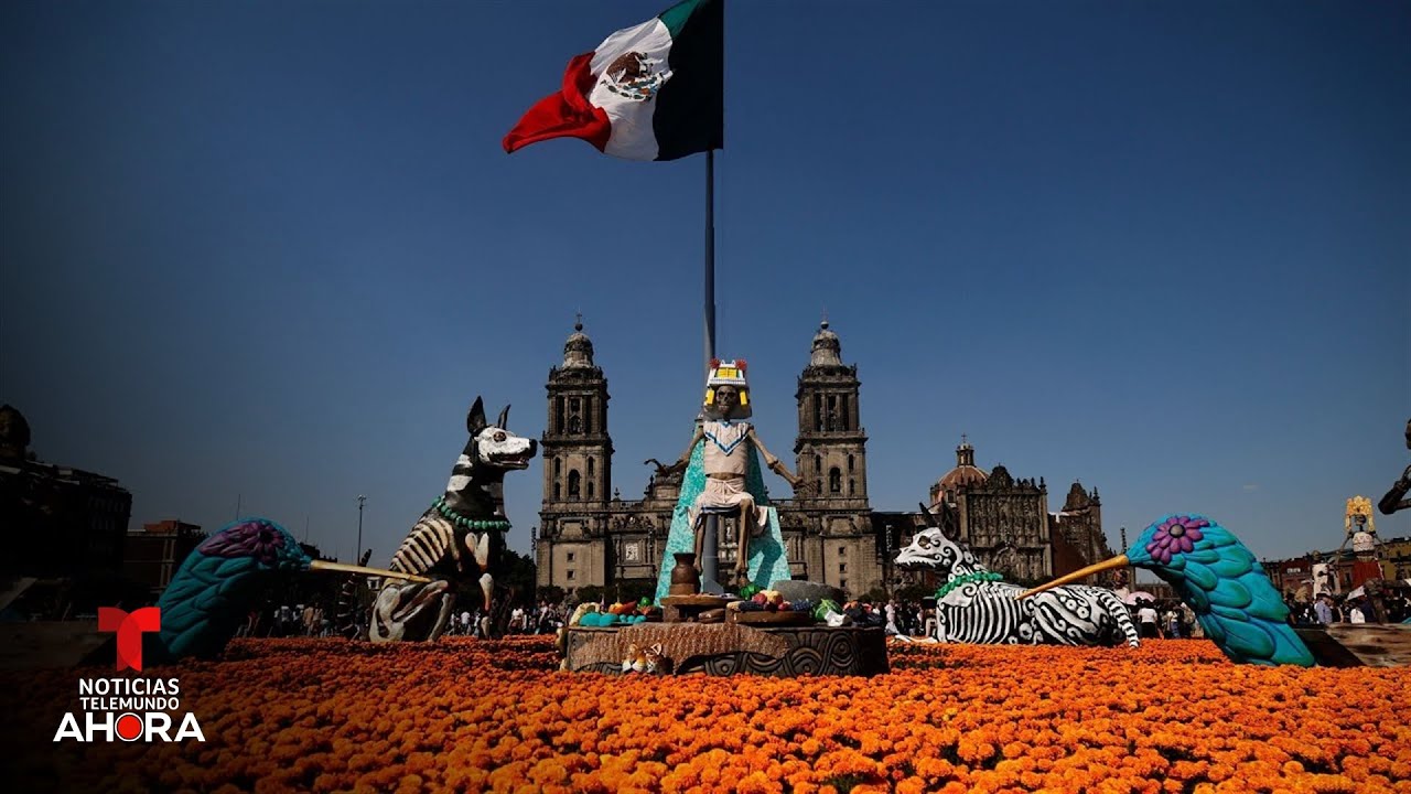 Dedican megaofrenda del D&iacute;a de Muertos en M&eacute;xico al periodo prehisp&aacute;nico | Noticias Telemundo