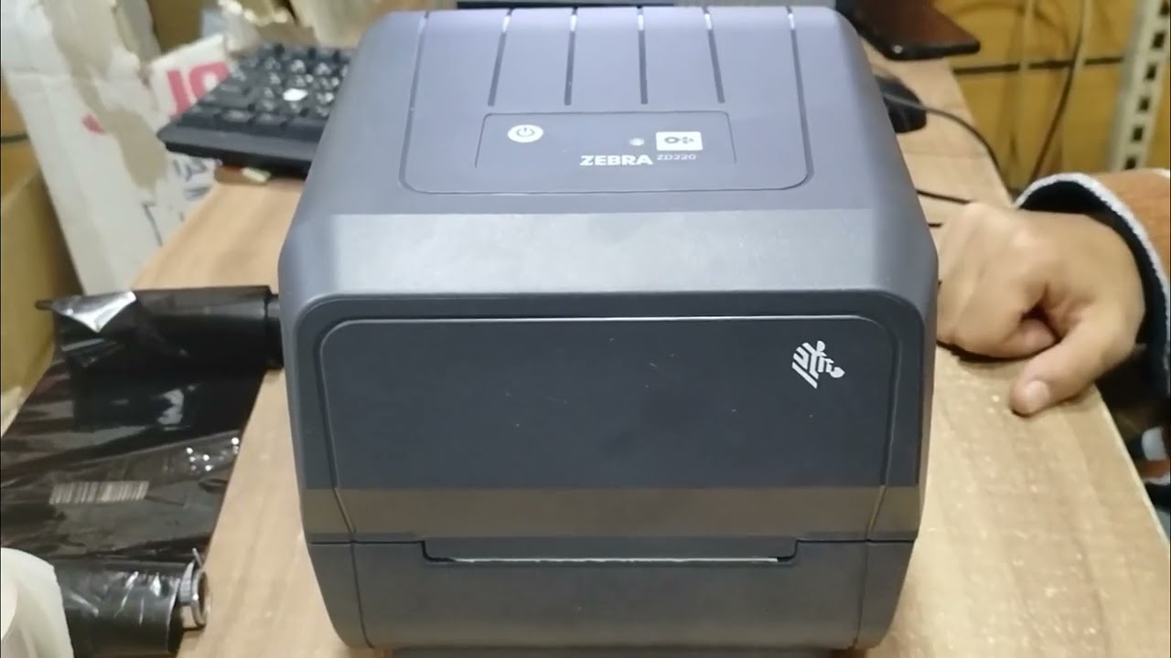 مراجعة برنتر zebra 220 - وكيفية تركيب الريبون الخاص بالطابعة