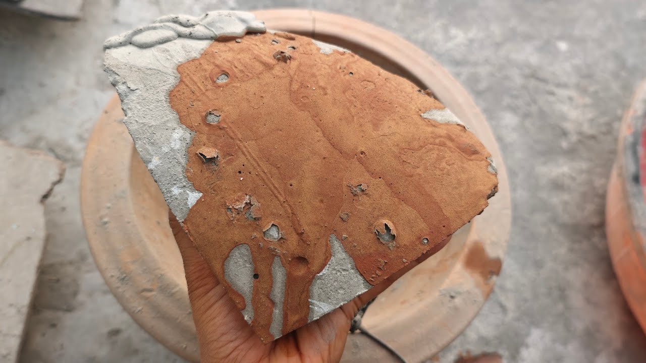 Bombastic dusty dry chunk pure cement crumbl in Claypot HBD@mashumalFFgaming #asmrsounds #purecement