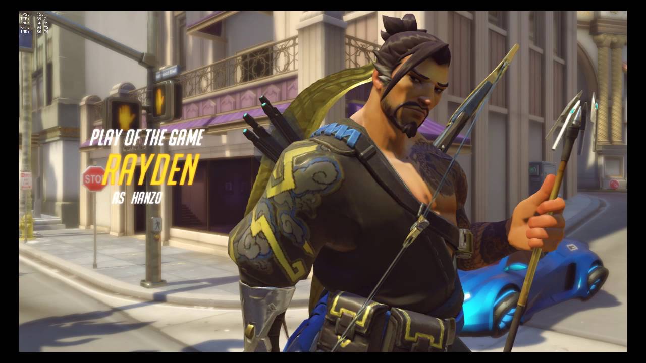 Overwatch - Insane Hanzo Crossmap! + Play of the Game