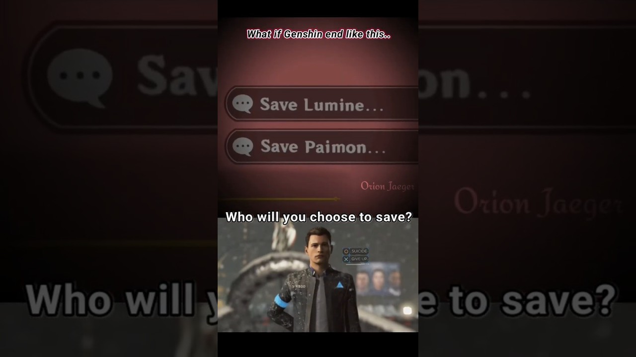 Save Paimon Or Lumine.. #genshinimpact #paimon #lumine #fypyoutube #varesa