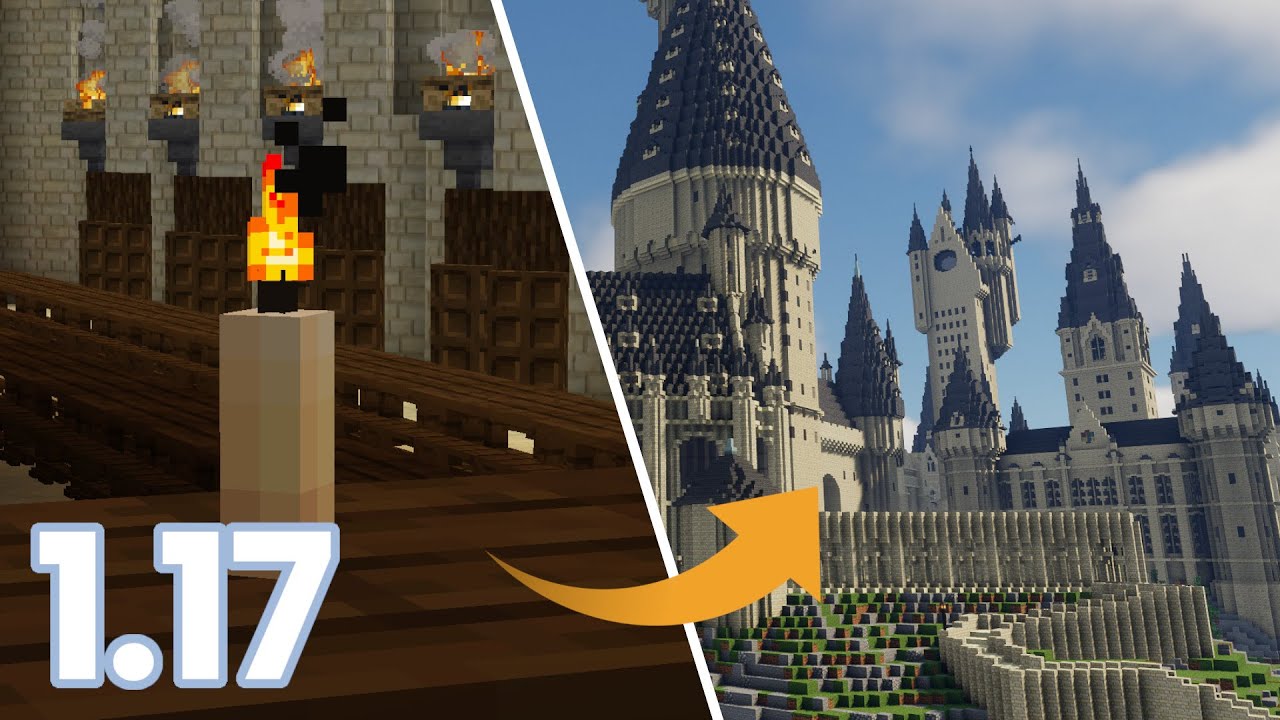 We have candles for Hogwarts in Minecraft!