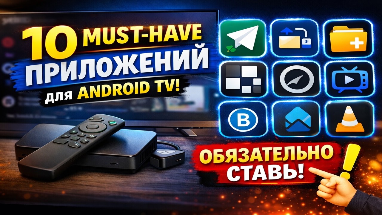ТОП 10 ОБЯЗАТЕЛЬНЫХ приложений для Android TV! СТАВЬ СРОЧНО 🔥