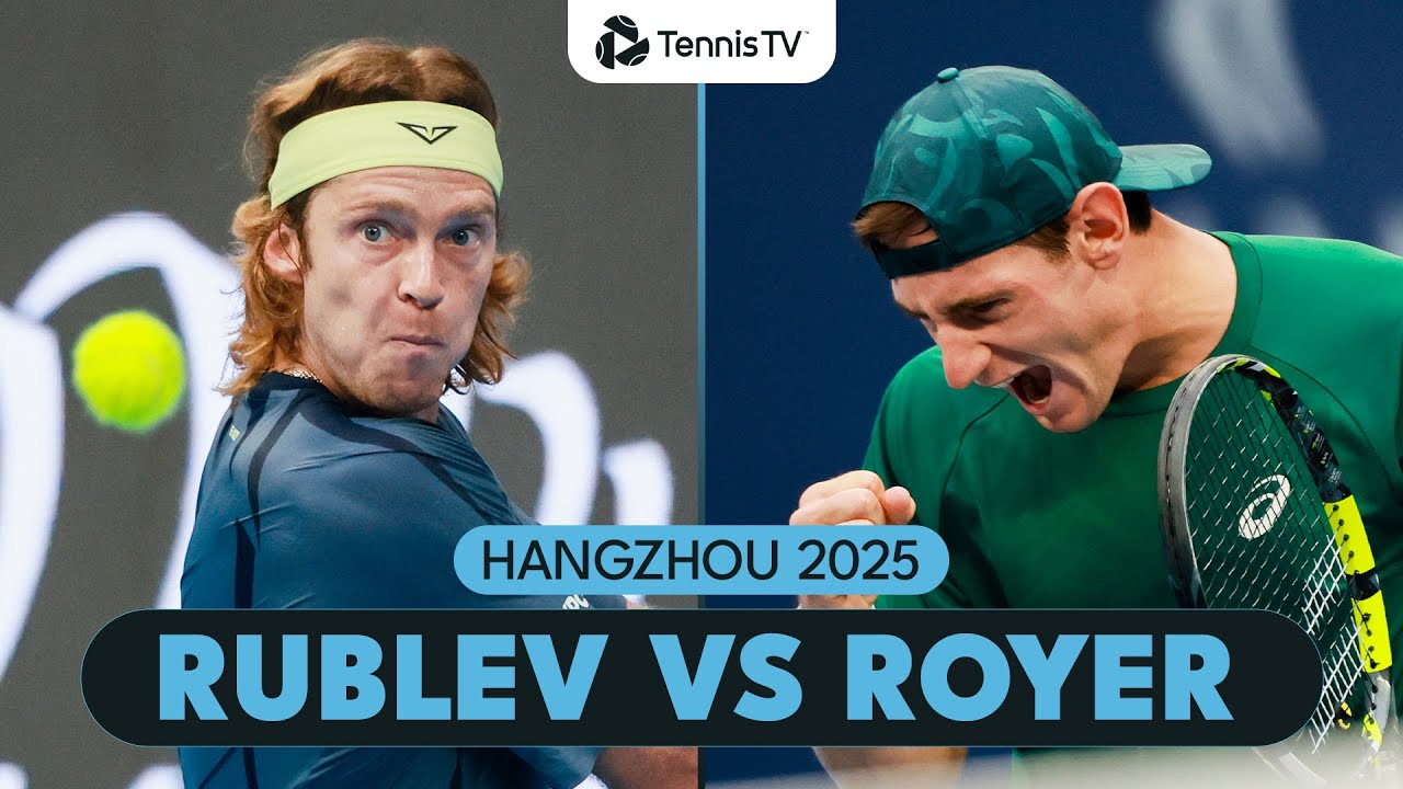 Andrey Rublev vs Valentin Royer Match Highlights | Hangzhou 2025
