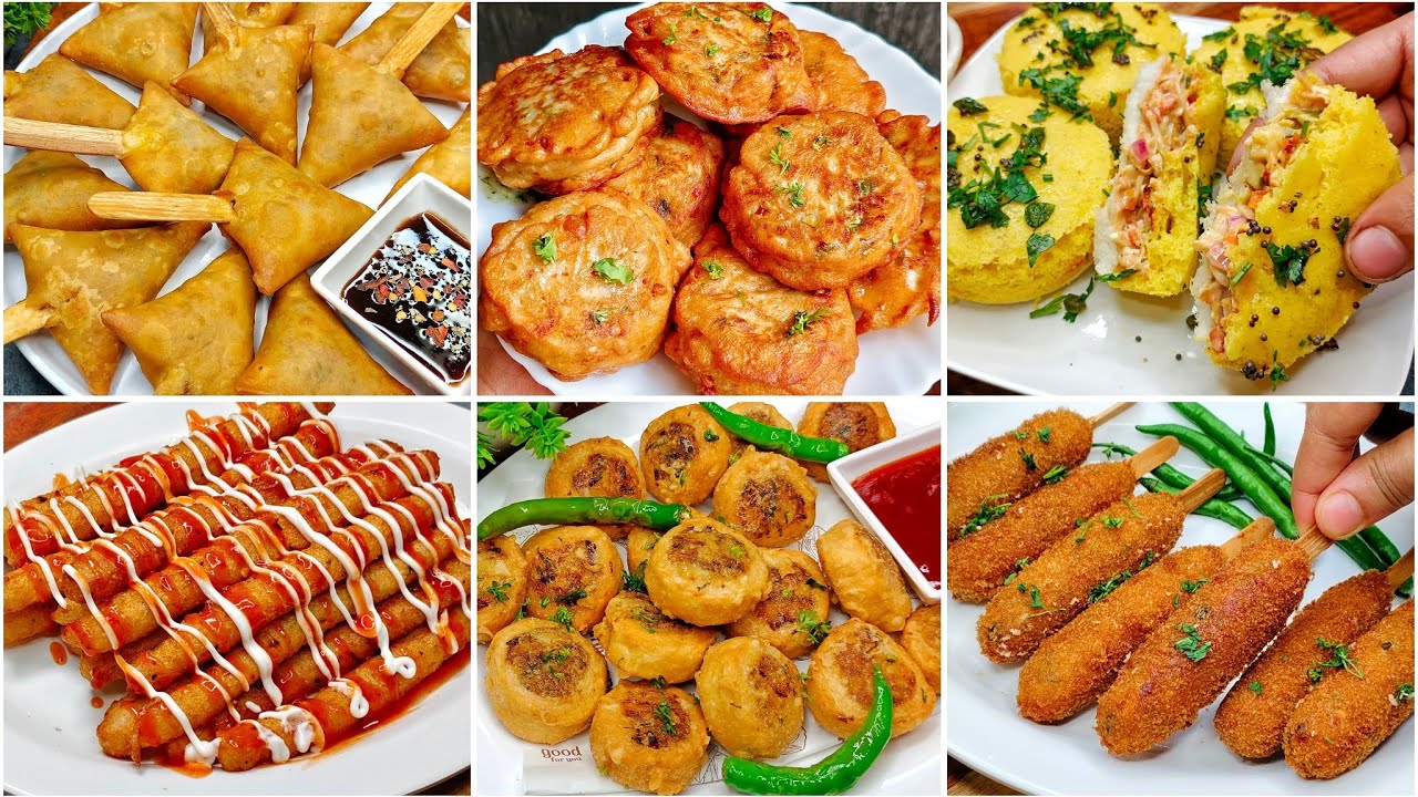 6 Unique Easy Snacks Recipe | Evening Snacks Recipe | Crispy Snacks Recipes | New Recipe 