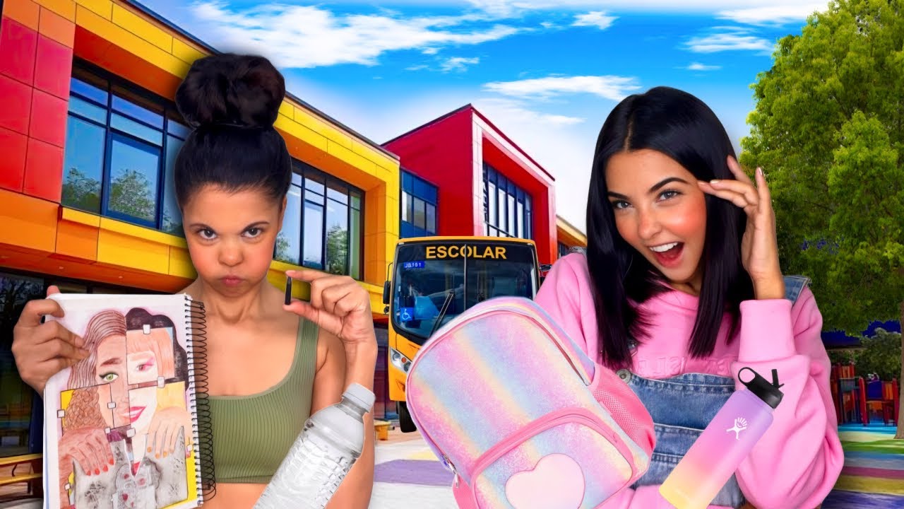 O QUE SOBROU DO MEU MATERIAL ESCOLAR 2025 #ricovspobre 