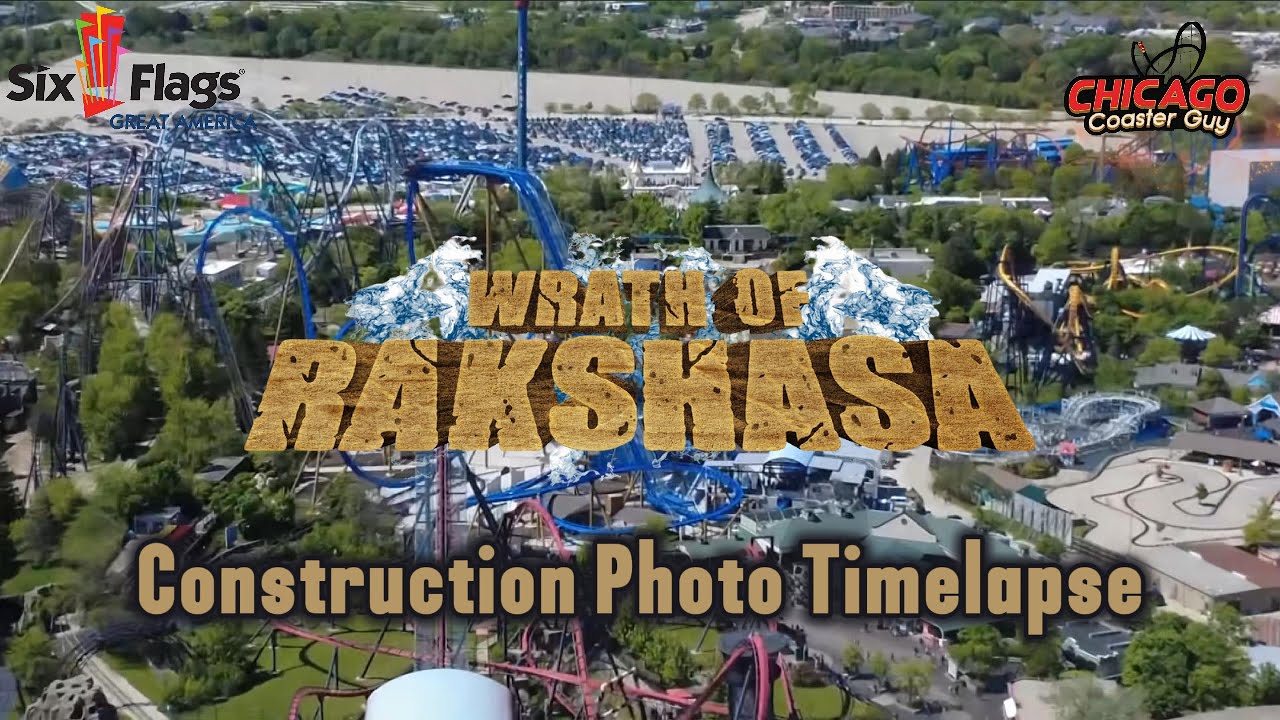 Six Flags Great America Wrath Of Rakshasa Construction Photo Timelapse