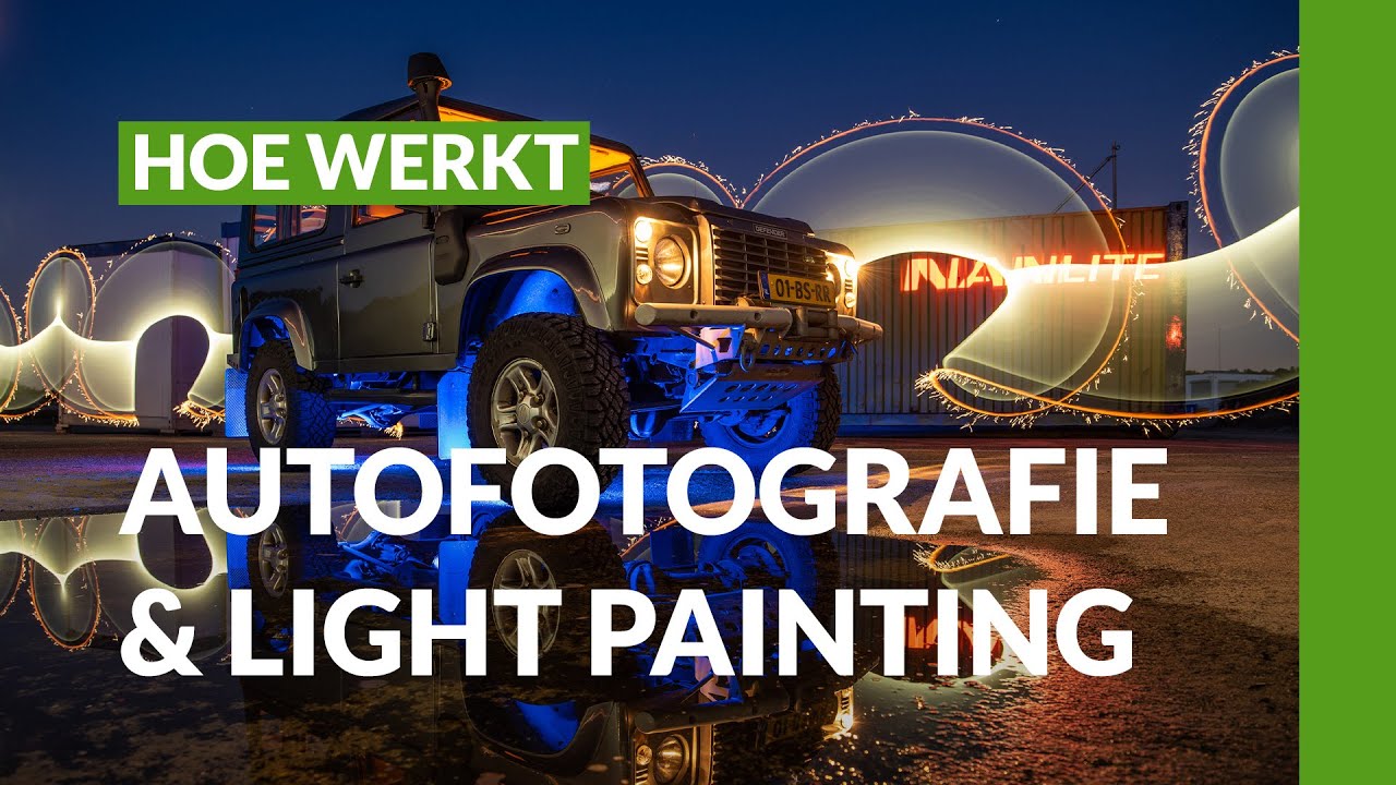 Auto's fotograferen in het donker - light painting ZONDER photoshop