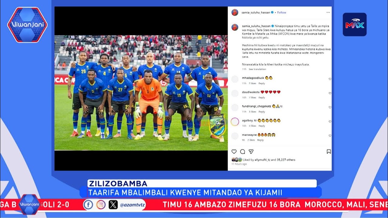 ZILIZOBAMBA MITANDAONI | Rais Samia, Wakenya waipongeza Taifa Stars kutinga 16 bora AFCON 2025