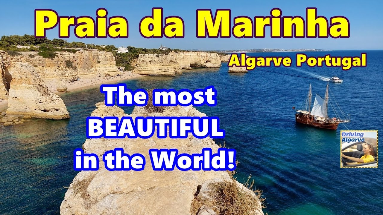 PRAIA DA MARINHA (Algarve Portugal) one of the most beautiful in the world. Have a look! 10/2021 HD