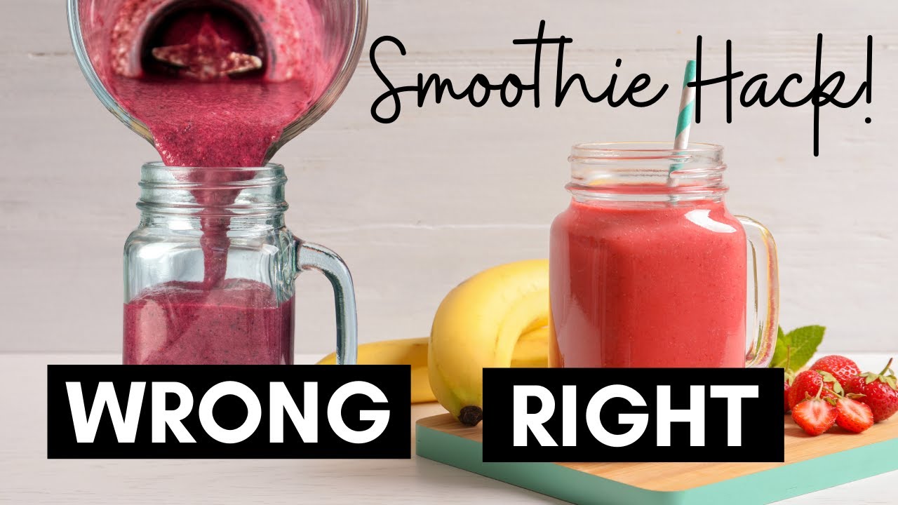 Mason Jar Smoothie Hack | How To Make A Smoothie In A Mason Jar