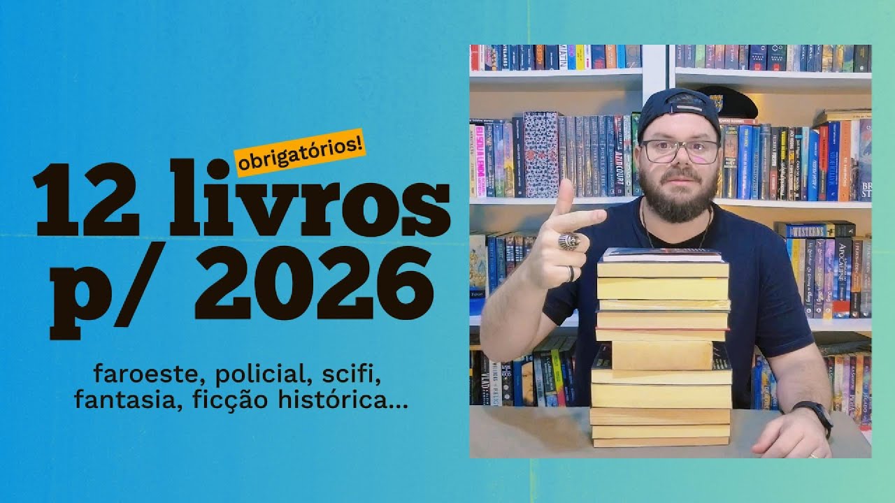 12 LIVROS PARA 2026! Aposto que tem coisa aqui que vc nunca leu ou ouviu falar!