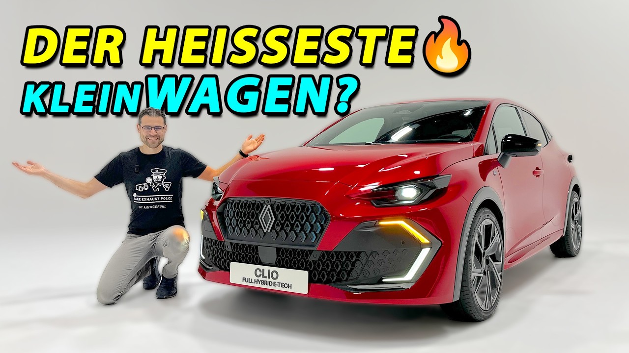 Der neuer Renault Clio sieht Hammer aus - wie ein kleiner Jaguar! Premiere 2026