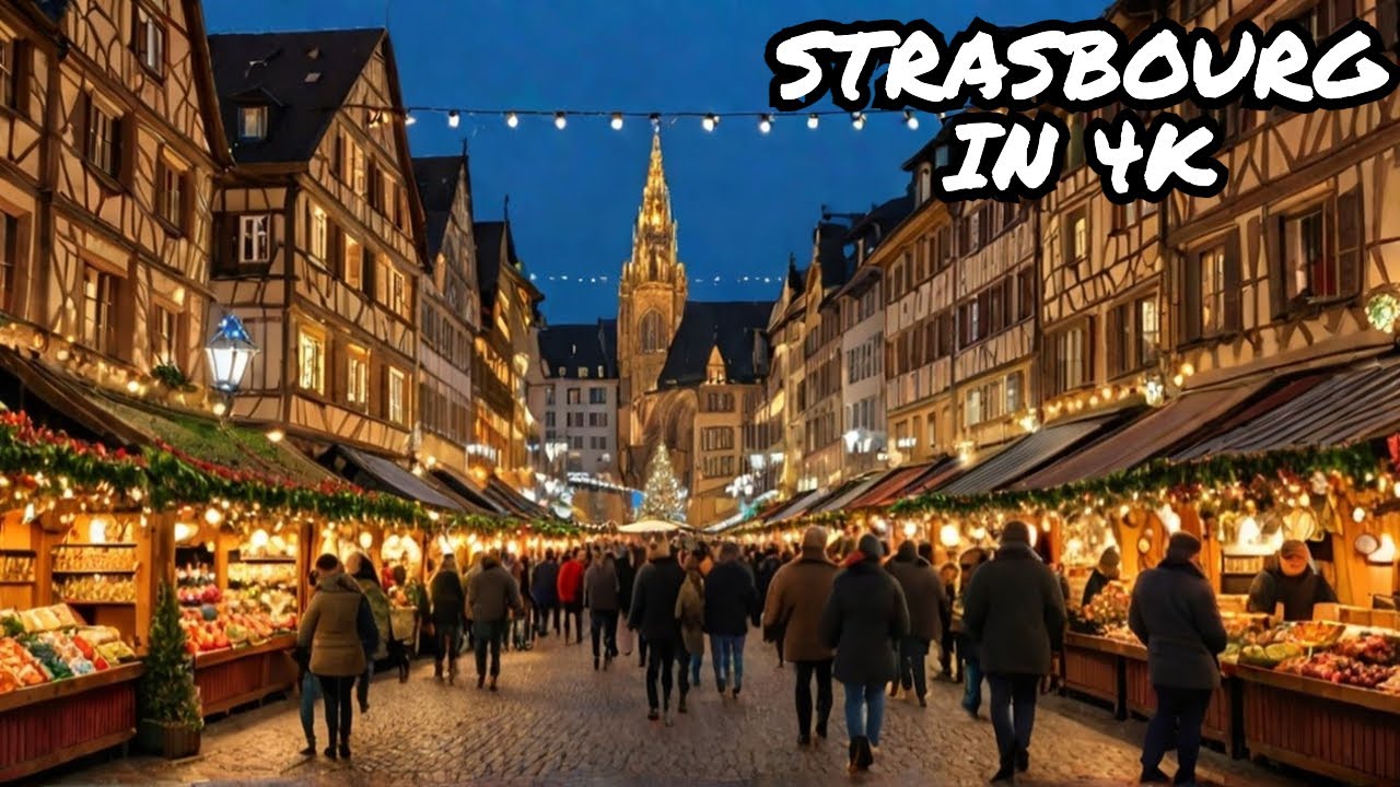 Strasbourg's Magical 2024 Christmas Market! Walking Tour in 4k 🎄