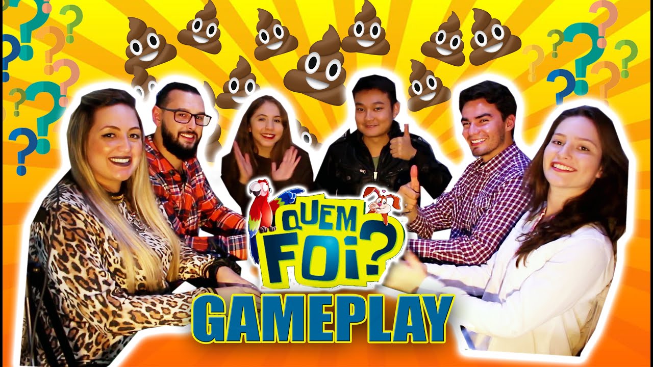 Gameplay l 6 adultos jogando Quem Foi?