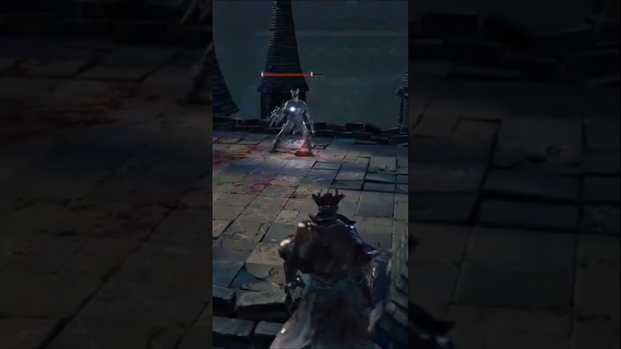 How to kill Machine gunner(Djura) in Old Yharnam on the tower showdown #bloodborne