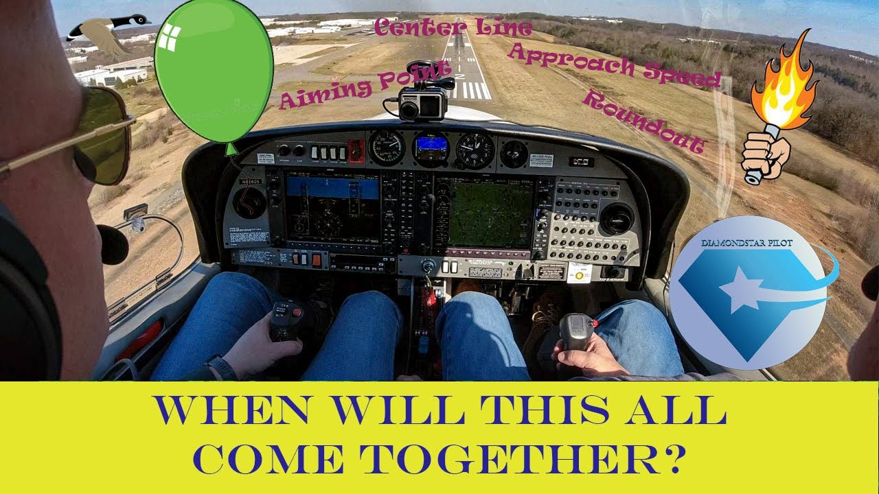Learning To Land Takes Practice And Patience-Mastering The Roundout and Flare |Diamond DA40|