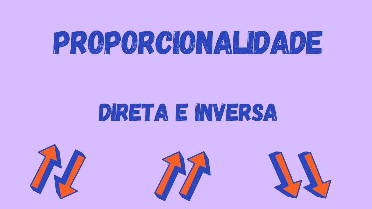 PROPORCIONALIDADE DIRETA E INVERSA