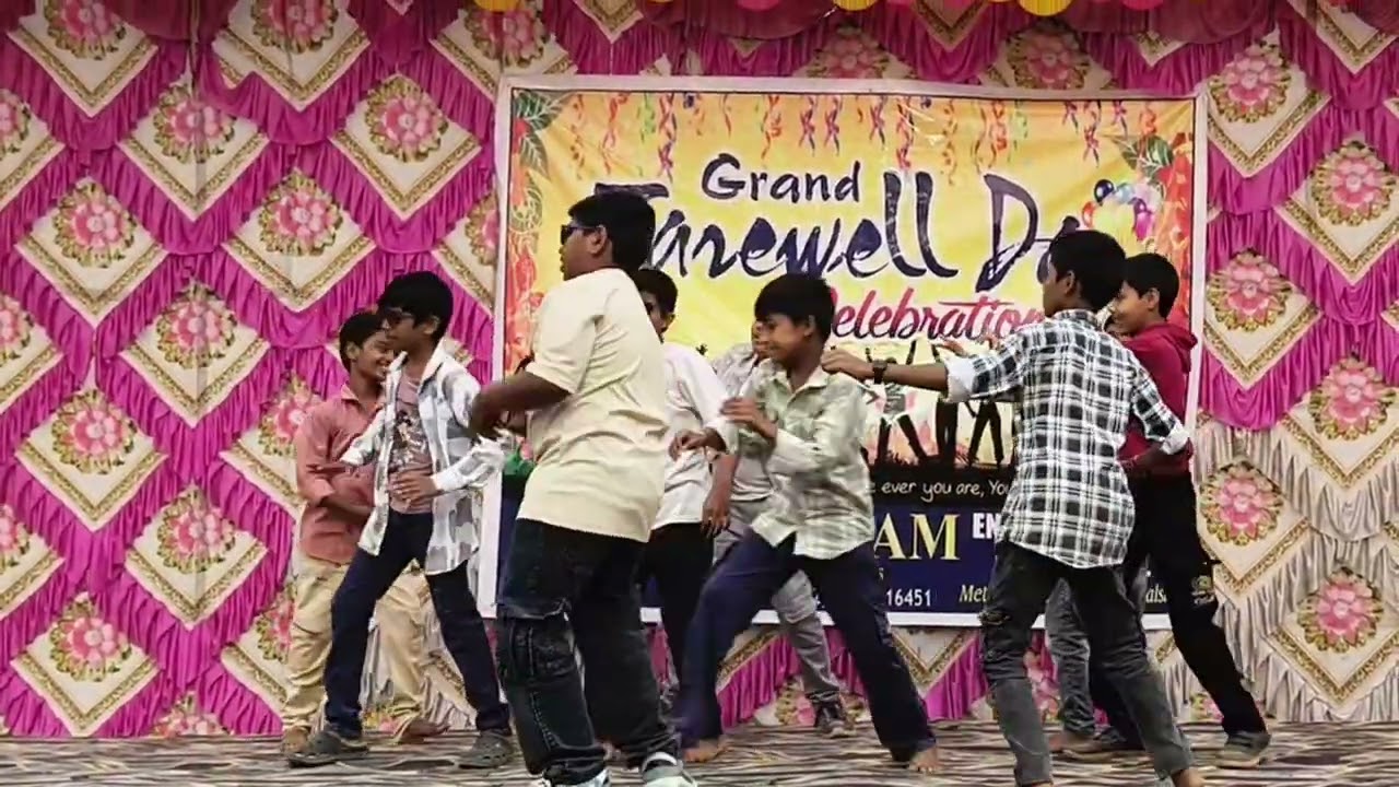 ###6th class boys sairam high school farewell dance performance ####