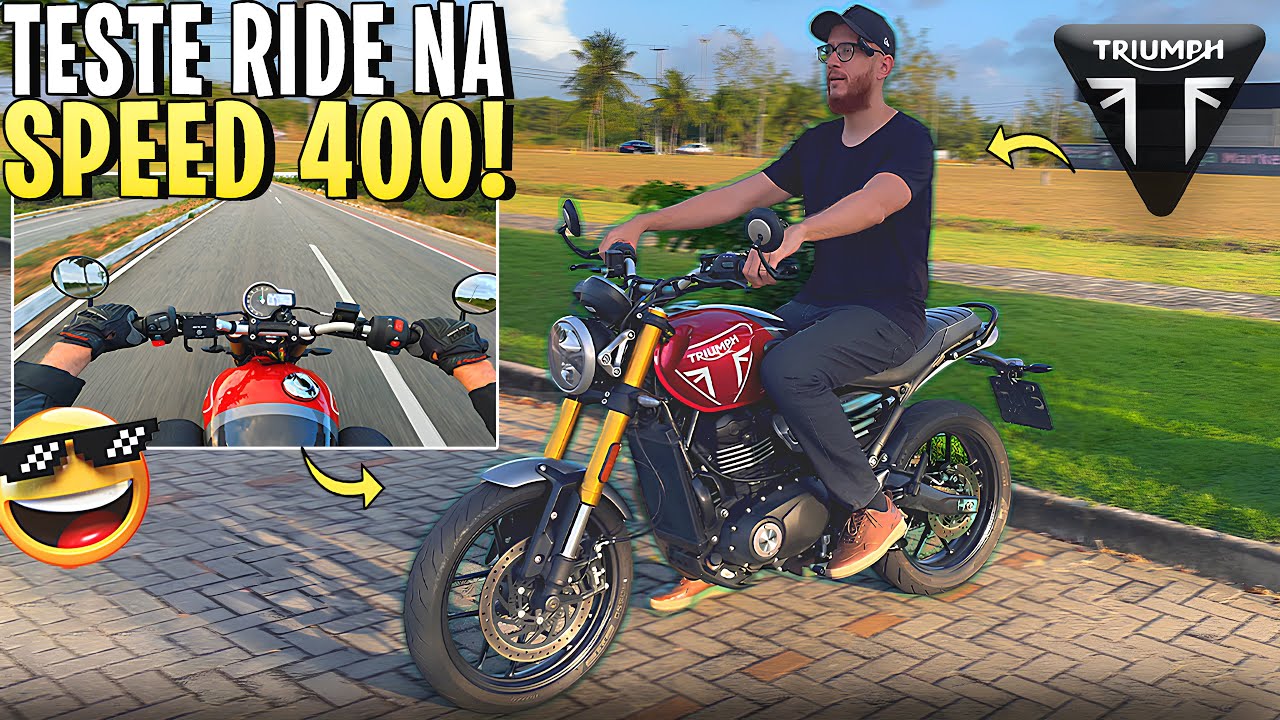 🔥TESTANDO A TRIUMPH SPEED 400 2025! PREÇO E IMPRESSÕES COM A MOTO!