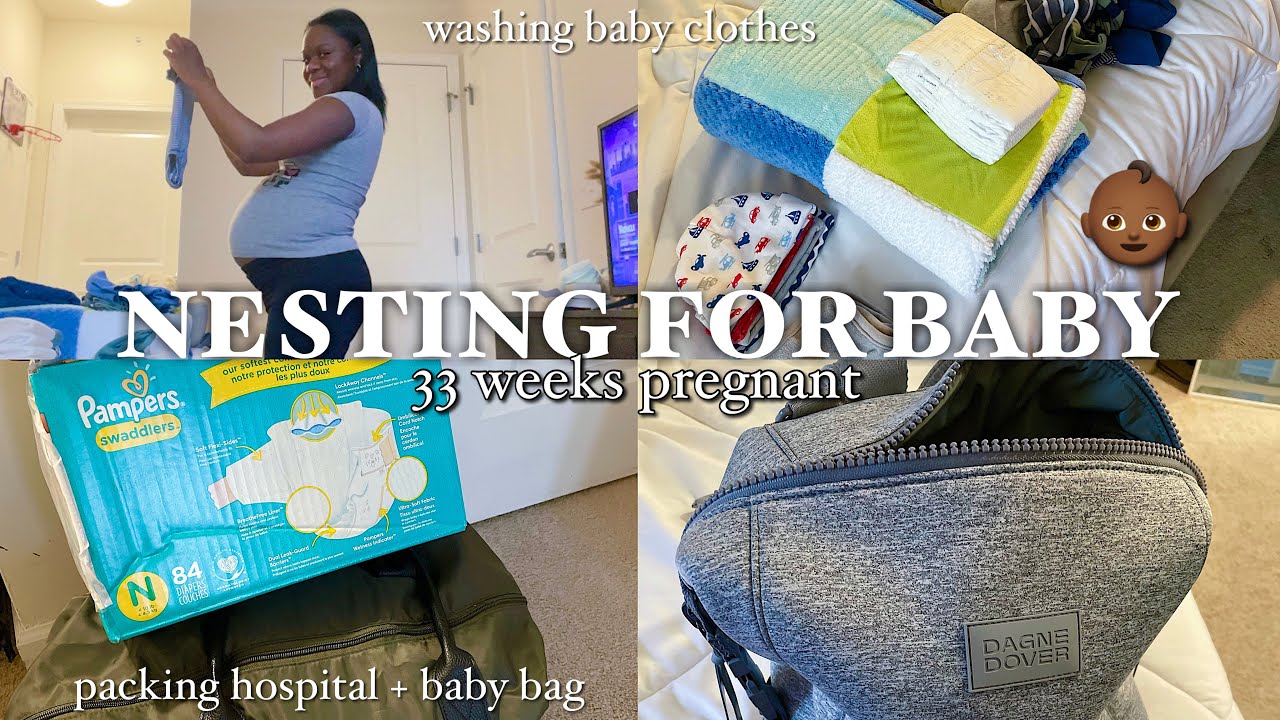 NEST WITH ME! 33 weeks pregnant & first time mom! Nesting Vlog | Simone Cristina