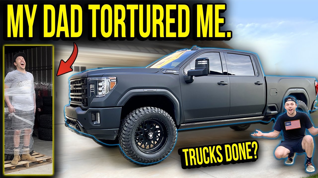 My Dad Tortured Me! Rebuilding Wrecked 2023 GMC Duramax Denali Build part 9