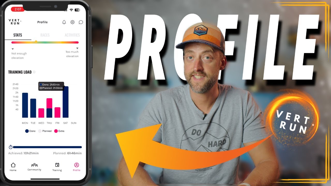 Vert.run App / Profile Tab Explainer / Part 2 of 4