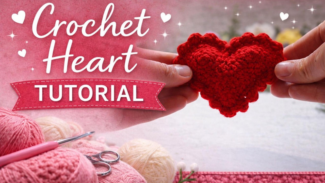 Crochet Heart | Step-by-Step Tutorial | Easy Crochet for Beginners