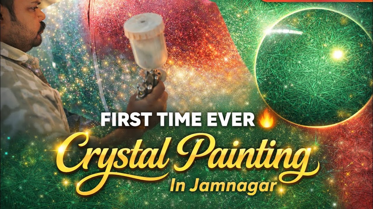 First Time Ever Crystal Painting in Jamnagar ✨| Satisfying Crystal paintwork at Mahek Car Detailing 
