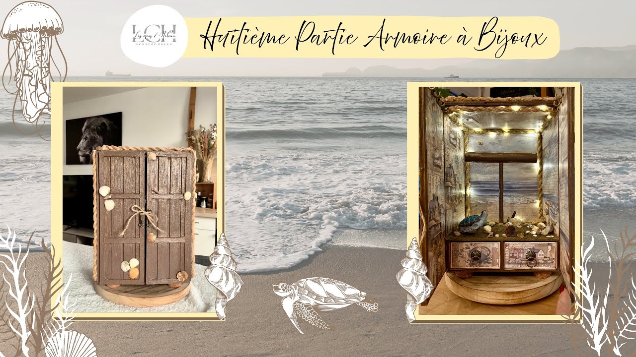 💎💍 TUTO 8 SCRAP ET CARTONNAGE ARMOIRE A BIJOUX 💍💎