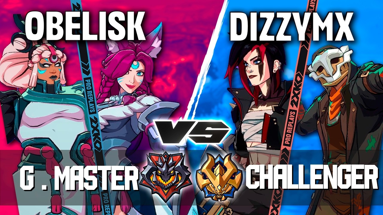 2XKO ▰ OBELISK (Ahri-Illaoi) vs DIZZYMX (Vi-Ekko) ▰ 2XKO Pro level replays