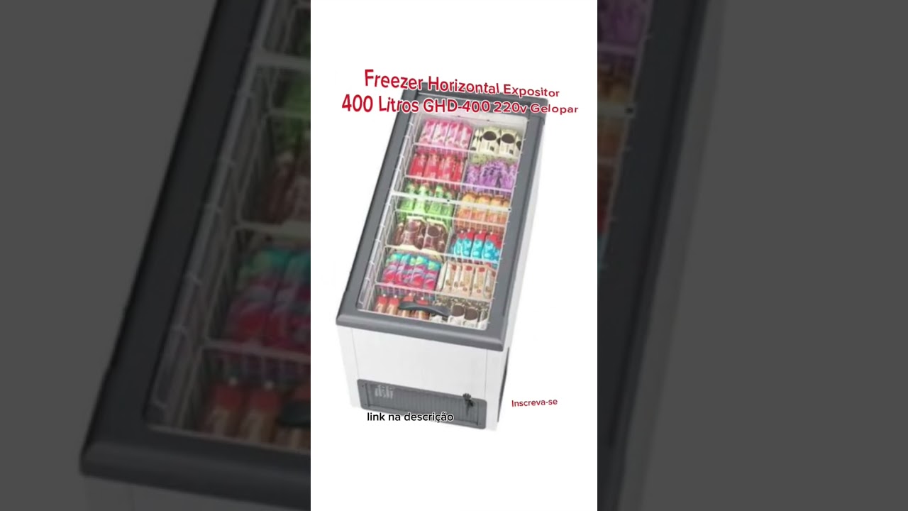 Freezer Horizontal Expositor 400 Litros GHD-400 220v Gelopar