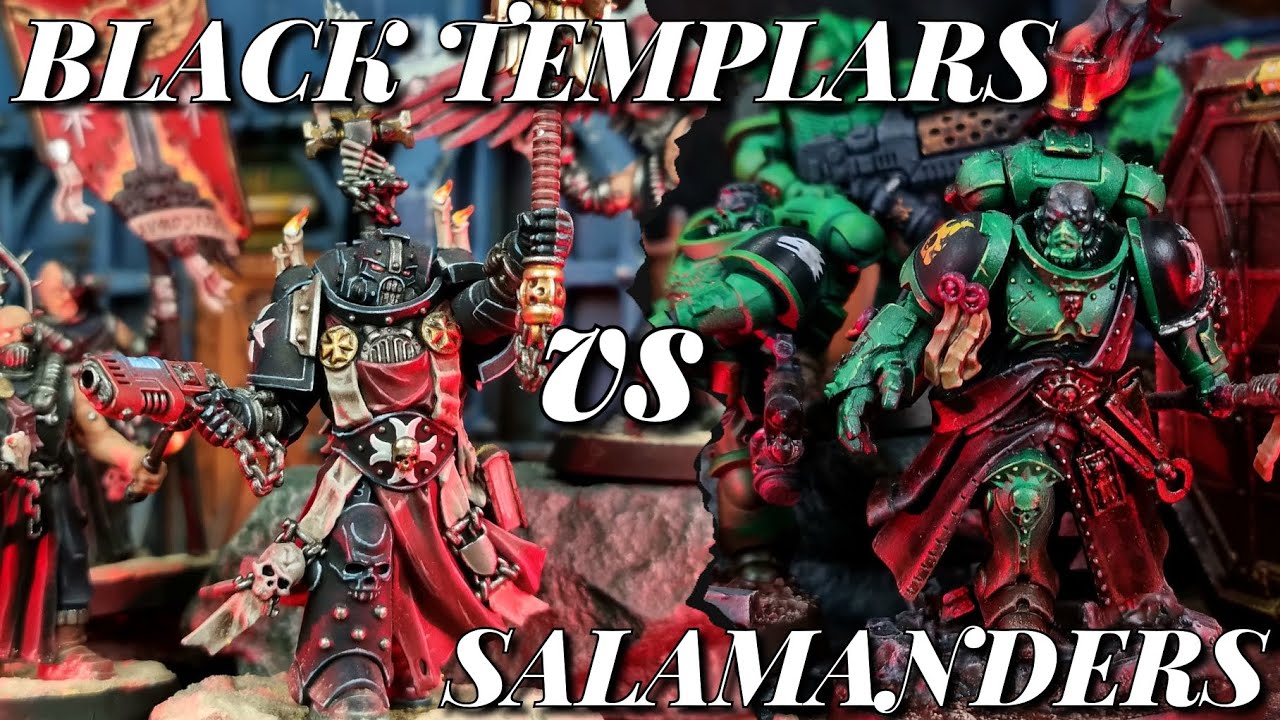 *NEW BLACK TEMPLARS CODEX* Vs *NEW SALAMANDERS DETACHMENT* 2K points Warhammer 40k Batrep.