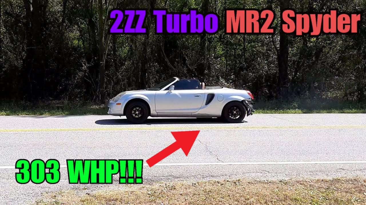Ian's 303 whp 2ZZ swapped turbo MR2 Spyder!